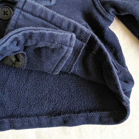 gymboree navy blue double breasted cardigan sweater jacket 6 months baby - Picture 5 of 6